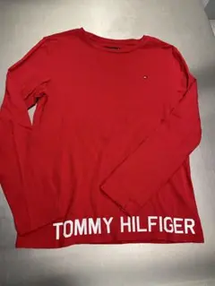 TOMMY HILFIGER レッド ロングスリーブ Tシャツ 164