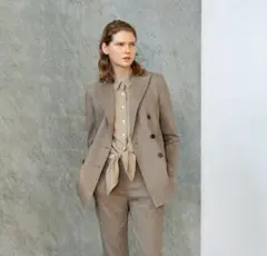 20ss theory セオリー ダブルブレストジャケット テーラード リネン