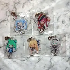 希少新品】ホロライブ2期生 全員連結アクリルキーホルダー 5種セット