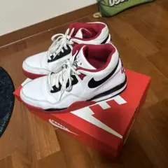 Nike Air ハイカットスニーカー ホワイト/レッド