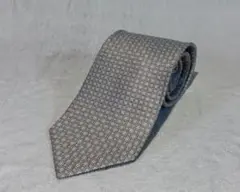 クレージュ courrèges ネクタイ グレー 総柄 シルク100% 日本製