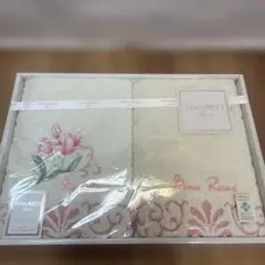 0217-1 【新品未使用タオル】NINA RICCI フェイスタオル2枚