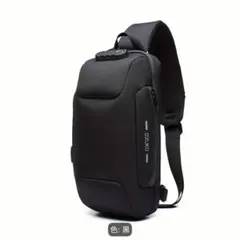新品】多機能チェストバッグ防水防犯ダイヤルロック付ボディーバッグ 