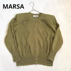 【希少/リネン100%】レナウン MARSA 透かし編みカーディガン Mのサムネイル