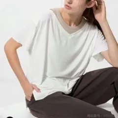 2026春夏 エアリズム リラックス Tシャツ 2way 前後着用可 Sサイズ