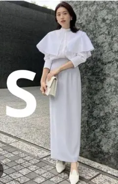 anuans アニュアンス ドットジャガードコクーンタイトスカート