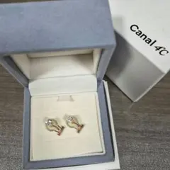 4℃　ハート　イヤリング　美品