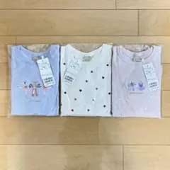 【まとめ売り】プティマイン 長袖 ロンT フリル付き 120cm 3枚セット