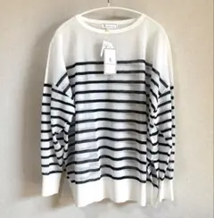 ROPE PICNIC ロペピクニック　シアー　ボーダーニット