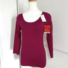新品未使用タグ付　日本製ワコールスゴ衣　長袖　肌あたり優しい暖かトップスMサイズ