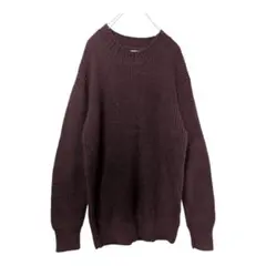 H&M モヘア　ウール混ニット セーター ブラウン クルーネック