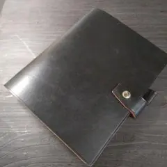 一枚革英国産ブライドルレザー手帳　A5サイズブラック　旧タイプ