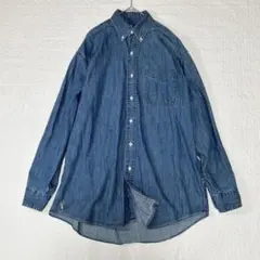 ポロラルフローレン ビッグ フィット デニム BD シャツ 復刻 裾ポニー