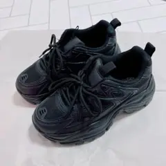 L　あのちゃんの電電電波♪ MCあのちゃん　コラボ 厚底 スニーカー　黒、他　M L あのちゃんの電電電波♪ MCあのちゃん コラボ 厚底 スニーカー
