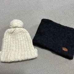 ニット帽　ネックウォーマー　レディース