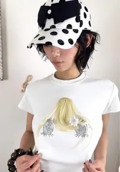 nit alcove 水玉模様　シャツキャップ