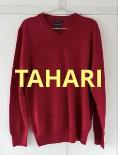 TAHARI メンズ Vネックセーター メリノウール100% アメリカ購入品
