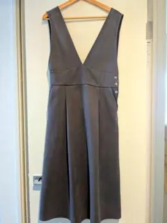 ZARA❀ Vネック ワンピース スエード風