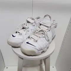 300円スタート　Nike ハイカットスニーカー ホワイト/ネイビー