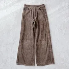 ニコアンド| コーデュロイワイドパンツ【③】ブラウン カジュアル ゆったり 秋冬