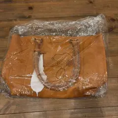 スヌーピー ブラウン ハンドバッグ　レザー