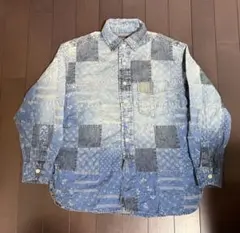 ラルフローレン　キッズ用　パッチワーク　デニムシャツ　130