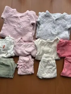 出産準備に！新生児サイズ　ロンパース・カバーオールセット