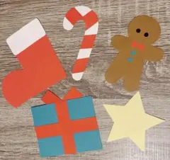 製作　クリスマスパーツ　5種類100枚入り