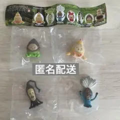 こびとづかん おすわりマスコット4 4体セット ヒヨッコマネッコ タケノコビト