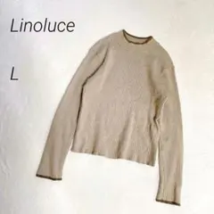 Linoluce　バイカラー　ハイネック　リブニット　長袖　洗える