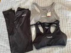Reebok スポーツブラとレギンスセット 3点セット