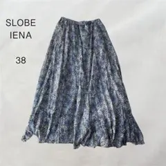 スローブイエナ プリントフレアスカート ガーリー カジュアル 春夏 38/M