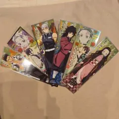 鬼滅の刃 キャラクター ステッカー 7枚セット カナエ人形付き