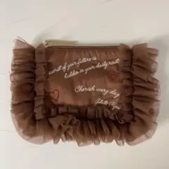 gelato pique フリルポーチ ブラウンのサムネイル