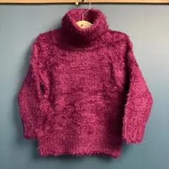 新品未使用　RUGGED WORKS　フワフワタートルネックセーター　100