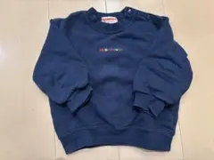 ミキハウス ネイビー トレーナー　80