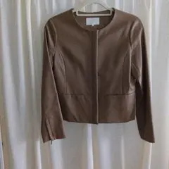 BEAMS　合成皮革ジャケット　Sサイズ