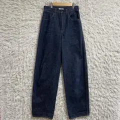 UNIQLO U ワイドフィットカーブジーンズ　23 (丈長め82cm)