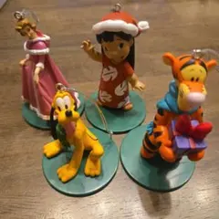 ディズニー クリスマスオーナメント 4個セット