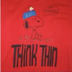 ▪️70s SNOOPY Tシャツ レアタグ スヌーピー 赤 70年代 xlのサムネイル
