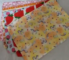 7/10まで★特価【ハンドメイド】ランチョンマット5枚/32*23/女児のサムネイル