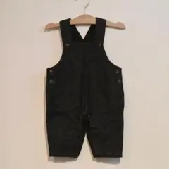 petit main オーバーオールロンパース 80 デニムブラック