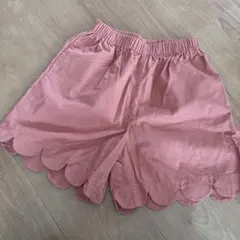 値下げ！ペアマノン　裾スカラップハーフパンツ　140