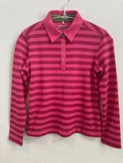 【美品】Nike GOLF レディース 長袖ポロシャツ ピンク Mサイズ