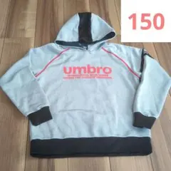 umbro フード付きスウェットパーカー グレー/ブラック