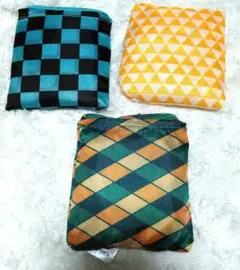 和柄 カラフル エコバッグ 3種セット