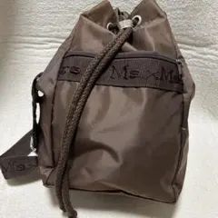 【MaxMara】巾着型　バッグ　ブラウン　希少‼️のサムネイル