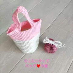 売り切れ御免！販売終了間近　ハンドメイド　巾着袋 　ミニサイズバッグ
