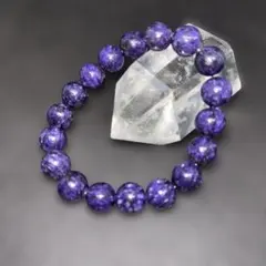 【高品質】天然石パワーストーン　チャロアイトブレスレット　10㎜ 女性用