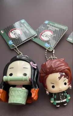 鬼滅の刃 ゆらゆらキーホルダー　禰豆子　炭治郎